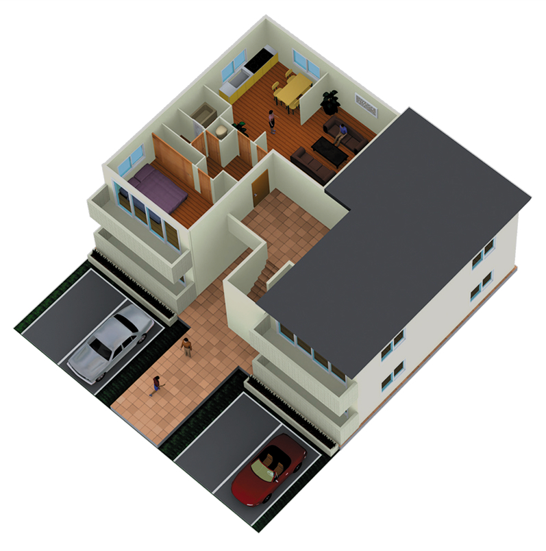 集合住宅向モデルプラン 設置図
